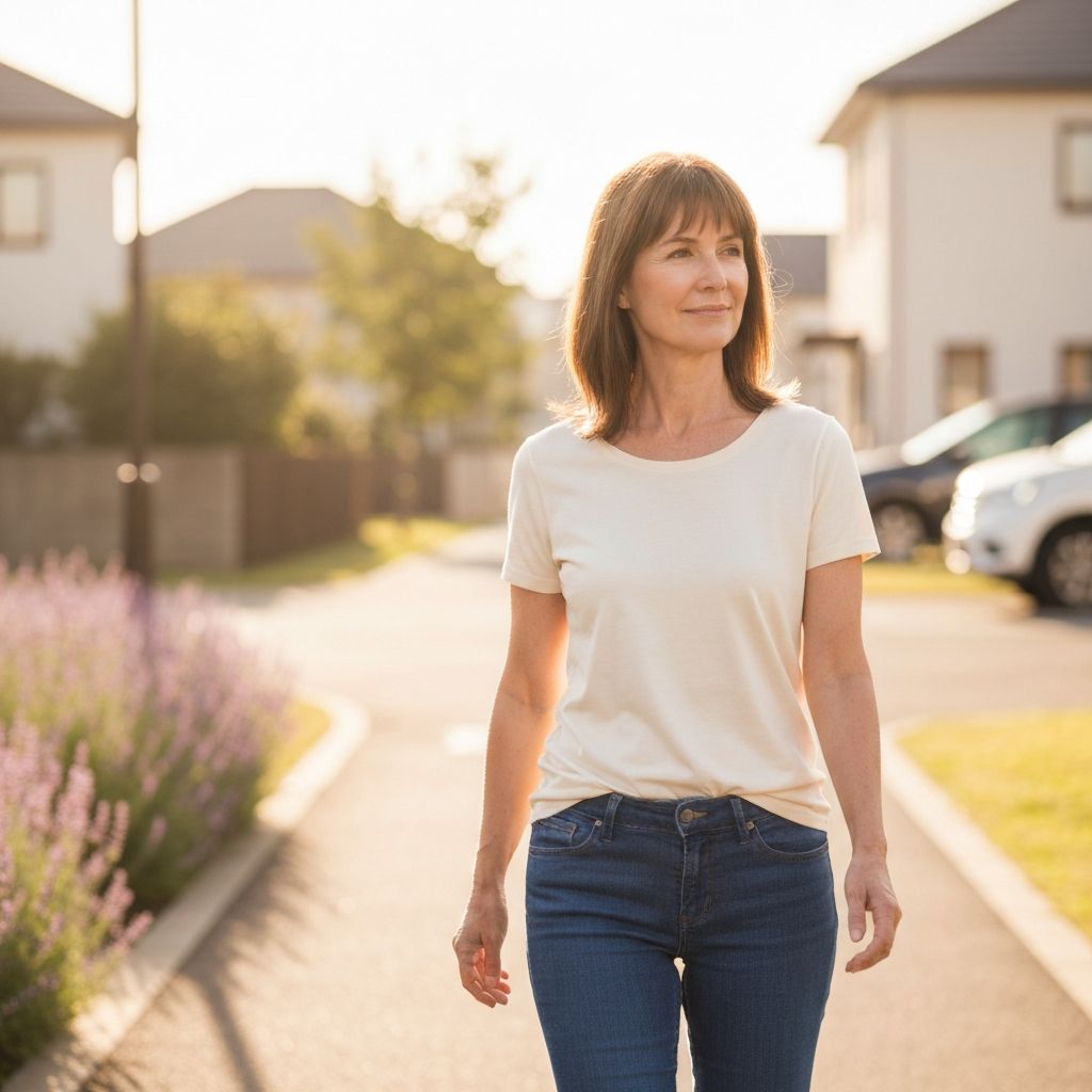 Woman engaged in everyday activity